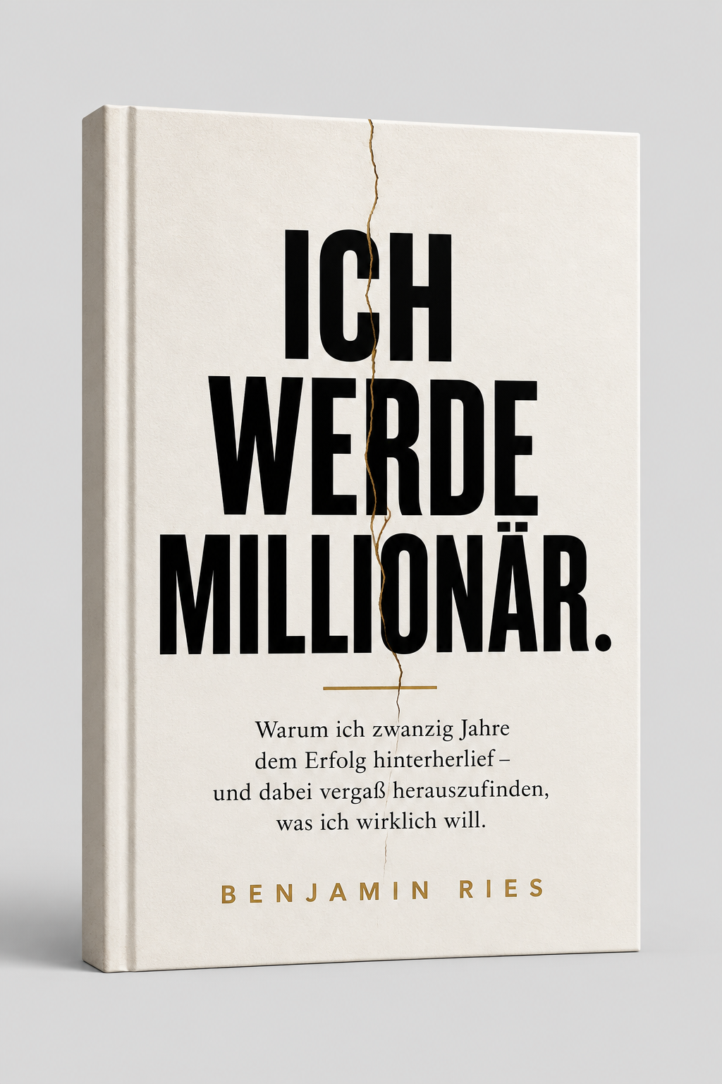 3D-Ansicht des Buches Ich werde Millionär von Benjamin Ries